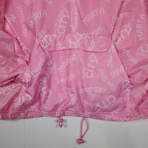 Nicopanda Hooded Pink Windbreaker- NYC Exclusive Designer Special 1/4 Zipper Sma